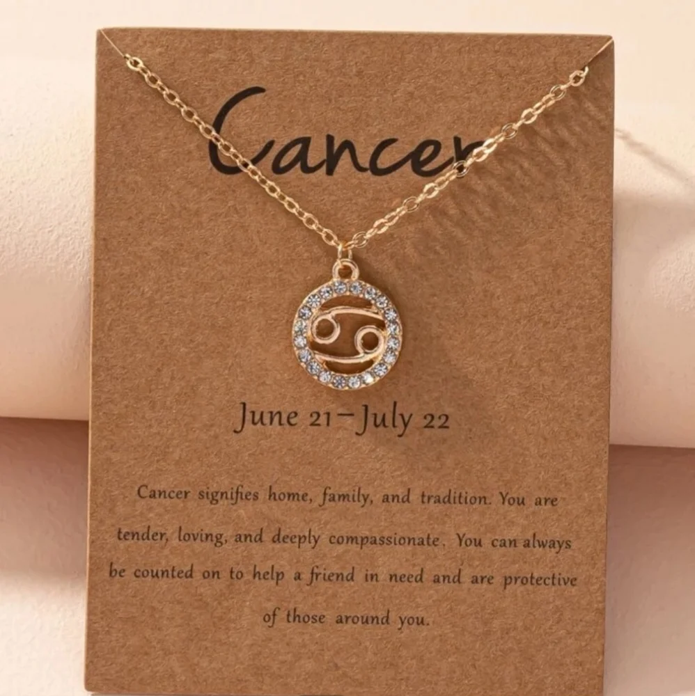 Cancer zodiac sign necklace - Picture 1 of 1